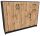  Matkam Kommode MATKAMK3D2SGRAFITWOTAN 109,3 x 35 x 85cm Wotan-Eiche, Graphit matt