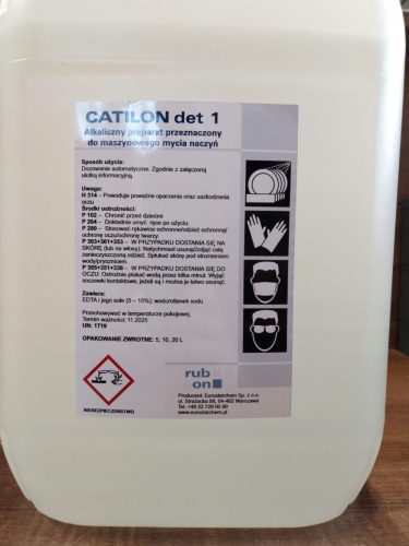 Professionelle Flüssigkeit zum maschinellen Geschirrspülen Catilon det 1 10L