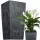  Prosperplast Urbi Square Blumentopf in Betonoptik 32,5 x 61 cm Anthrazit