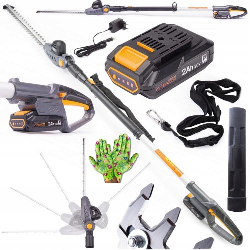  Powermat 41 cm 20 V Akku-Elektroschere + Procera-Handschuhe, Größe 8