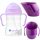  B.box Gelato-Flasche mit Strohhalm lila BB00518 + Doidy-Becher zum Trinkenlernen 200 ml lila