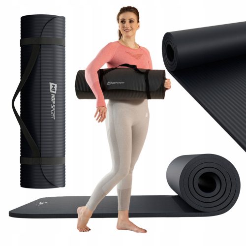  Hop-Sport Trainingsmatte 190 cm x 60 cm schwarz