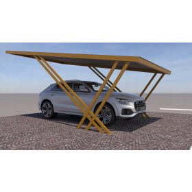   Photovoltaik-Überdachung 4,2 kWp – Einzelstation 3,5 x 6 m – Installation 1 PLN