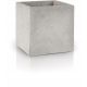  Polnix Blumentopf 20 cm x 20 x 19 cm Durchmesser 19 cm Keramik in den Farbtönen Grau und Silber