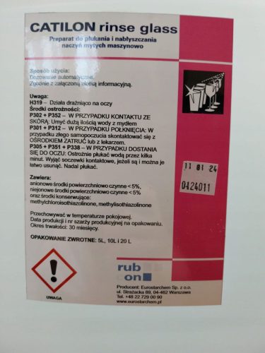 Professionelles Spülen und Polieren von Geschirr – Catilon Spülglas 10L