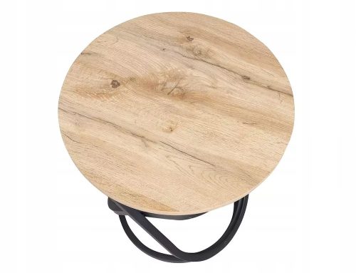  EOS E 45 runder Couchtisch, Artisan-Eiche/schwarzes Signal