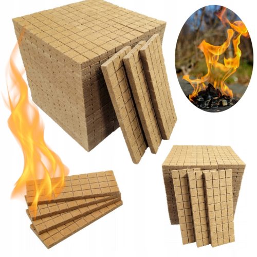  Anzündholz-Set für Grill, Lagerfeuer, effizientes Anzündholz für Kamin, Ofen, 1200 Stück