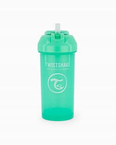  Twistshake 360m grüner Flaschenbecher mit Strohhalm