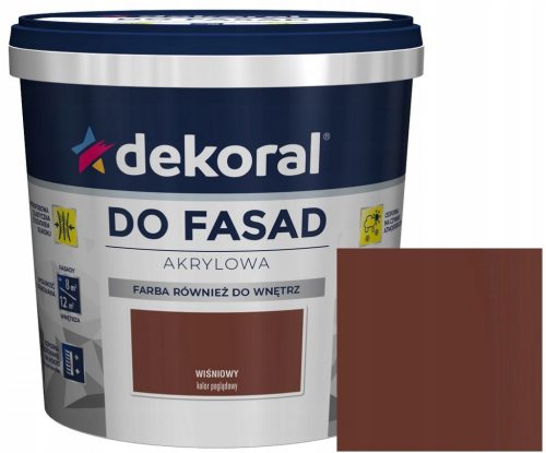  Dekoral Acryl-Wandfarbe 5 l Kirsche matt