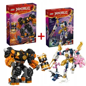    LEGO Ninjago Coles Erdelementarroboter 71806 + LEGO Ninjago Soras Elementartechnologieroboter 71807
