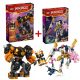  LEGO Ninjago Coles Erdelementarroboter 71806 + LEGO Ninjago Soras Elementartechnologieroboter 71807