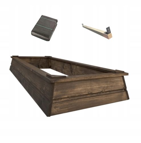Gartenkiste aus Holz, 300 l, braun