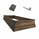Gartenkiste aus Holz, 300 l, braun