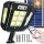  ESZOP Straßenlaterne 400 W 4000 lm, batteriebetrieben, solarbetrieben