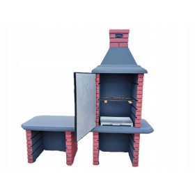  GRILL Beton Garten verstärkt Kamin Räucherkammer