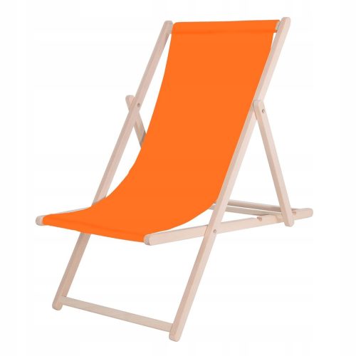  Springos DC0001 OR Liegestuhl, oranges und rotes Holz