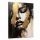  Bild für Wohnzimmer GOLD Porträt Frauengesicht Glamour-Stil Abstraktion 80x120