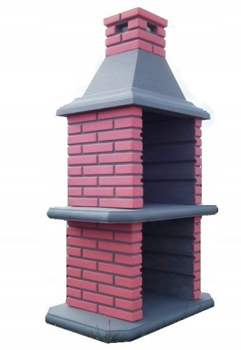  Betongrill Gartenkamin verstärkt zwei Platten Winterschlussverkauf