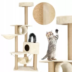    Hoher Kratzbaum, Bett, Kratzbaum, Springos-Turm 101 - 160 cm