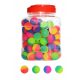 Regenbogenfarbene Gummibälle, Set mit 100 Stück, 27 mm