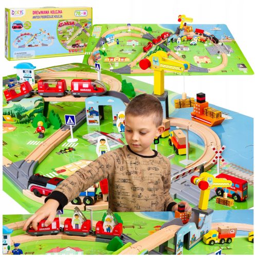  RIESIGE HOLZBAHN + PUZZLE