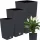  Deco4Home Blumentopf 26 cm x 26 x 50 cm Kunststoff Anthrazit + 2 weitere Produkte