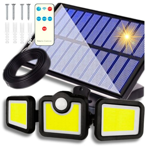  Straßenlampe 100 W 6000 lm, batteriebetrieben, Solar
