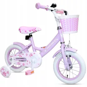  Enero PRINCESS 12" Fahrrad, Weiß, Lila