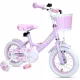  Enero PRINCESS 12" Fahrrad, Weiß, Lila