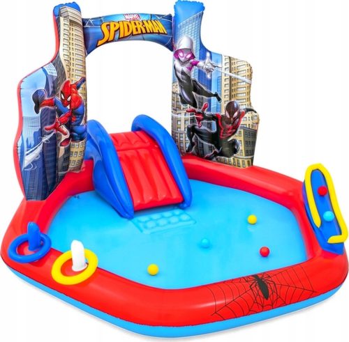 SPIELPLATZ MIT RUTSCHE, AUFBLASBAREM POOL + BÄLLEN