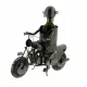  Metallständer, Weinflasche, Motorradfahrer-Geschenk