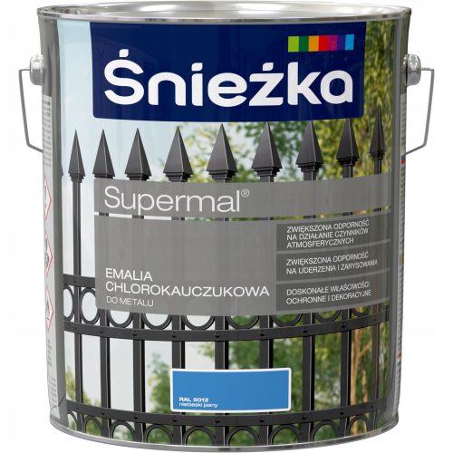 Chlorkautschuk-Emaille Śnieżka Supermalblau 10 l