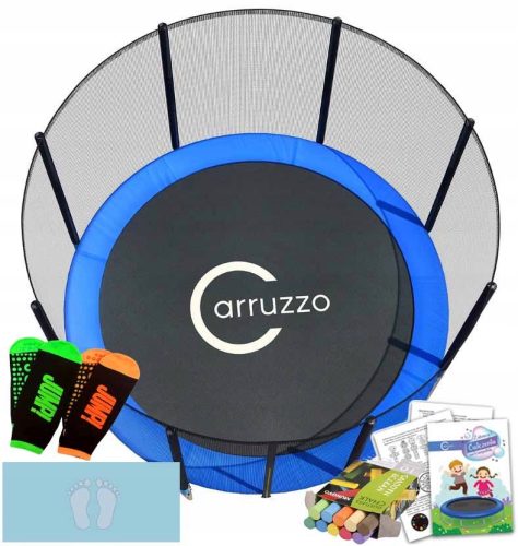Carruzzo Trampolin mit Netz 252 cm FT 8 (244-252 cm) + 2 weitere Produkte