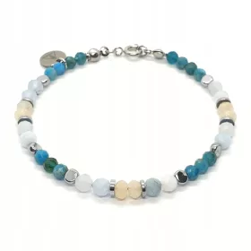  LaReine-Armband Aquamarin, Apatit, Jade, Hämatit