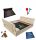 GROSSER Sandkasten aus Holz 140x120x20, geschlossen