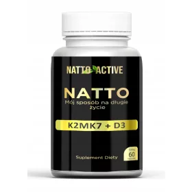   Natto Active mit Vitamin D3 2000, Vitamin K2 MK7 und Nattokinase – 60 Kapseln