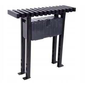 Ołer Laura Friedhofsbank, schwarz, 78x23x80 cm