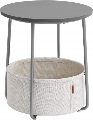  Runder Nachttisch mit einem 2-in-1-Kaffeekorb für Dinge