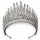  Barocke Tiara, Hochzeitsdiadem, Krone, Silber