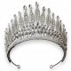  Barocke Tiara, Hochzeitsdiadem, Krone, Silber