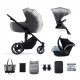  Kinderkraft Kinderwagen 3in1 PRIME 2 2023 SHADOW GREY