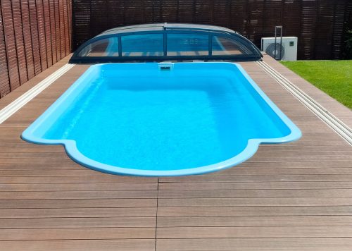 Rechteckbecken des Pool Technology Center 620 x 310 cm