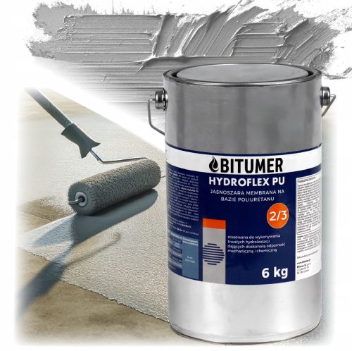 FLÜSSIGE POLYURETHANMEMBRAN DÄCHER TERRASSEN BALKONE 100 % DICHTHEIT 6 KG