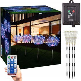  Solarlampe, Silber, 88 cm, 4 Stk.