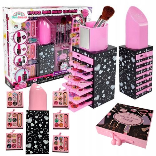  BOX-SET MIT BEAUTY-MAKE-UP-KOSMETIK-MAKE-UP-SCHNEIDETISCH FÜR KINDER