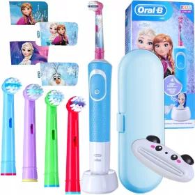   Oral-B Vitality 100 Kids Frozen elektrische Zahnbürste blau + 3 weitere Produkte