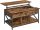 Songmics Vasagle rechteckiger Couchtisch 100 x 60 x 62 cm, rustikale Eiche
