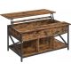  Songmics Vasagle rechteckiger Couchtisch 100 x 60 x 62 cm, rustikale Eiche