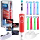  Oral-B Vitality elektrische Zahnbürste Braun Cars für Kinder Vitality 100 KIDS + 2 weitere Produkte