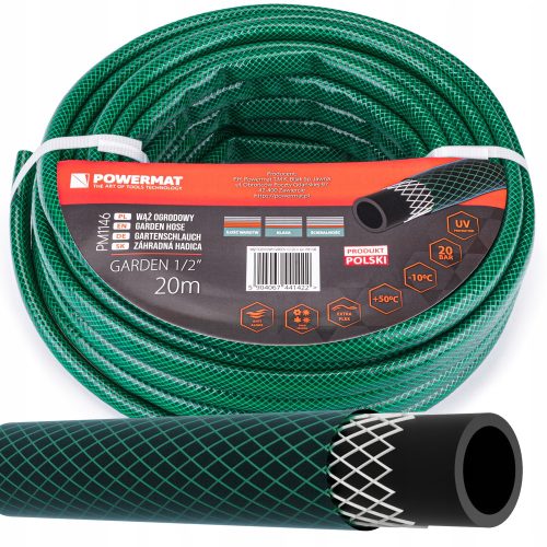  GARTENWASSERSCHLAUCH 1/2'' 20M, 3-LAGIG, 20 BAR